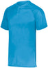 Augusta Sportswear Youth Attain Wicking Two-Button Baseball Jersey (1566), Color 'Power Blue'